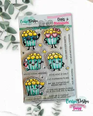 CarlijnDesign Clear Stamps - Popcorn Party by DaisCreaPlace