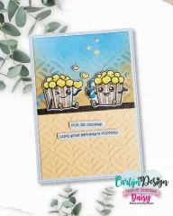 CarlijnDesign Clear Stamps - Popcorn Party by DaisCreaPlace
