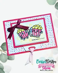 CarlijnDesign Clear Stamps - Popcorn Party by DaisCreaPlace