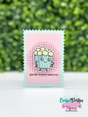 CarlijnDesign Clear Stamps - Popcorn Party by DaisCreaPlace
