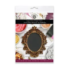 Katy Sue Designs - Silicone Mould - Large Oval Vintage Frame