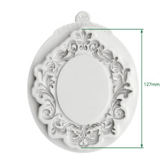 Katy Sue Designs - Silicone Mould - Large Oval Vintage Frame