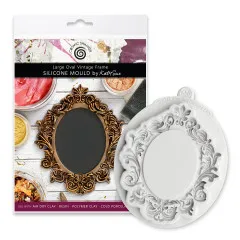 Katy Sue Designs - Silicone Mould - Large Oval Vintage Frame