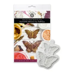 Katy Sue Designs - Silicone Mould - Delicate Detail Butterfly Duo