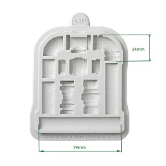 Katy Sue Designs - Silicone Mould - Petite Pipeworks