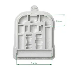Katy Sue Designs - Silicone Mould - Petite Pipeworks