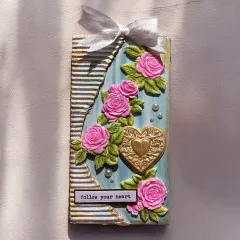 Katy Sue Designs - Silicone Mould - Ornate Heart Trio