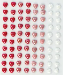 Adhesive Enamel Hearts