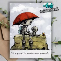 Cling Stamps - Designs by Andy Skinner - Botology - New Friends