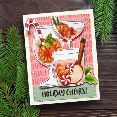 Janes Doodles Clear Stamp Set - Holiday Cheers