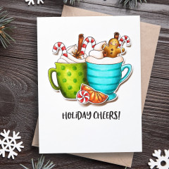 Janes Doodles Clear Stamp Set - Holiday Cheers