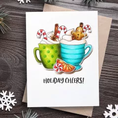 Janes Doodles Clear Stamp Set - Holiday Cheers