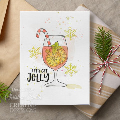 Janes Doodles Clear Stamp Set - Holiday Cheers