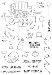 Janes Doodles Clear Stamp Set - Special Delivery