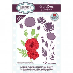 Craft Dies - Layered Flowers Collection Poppy