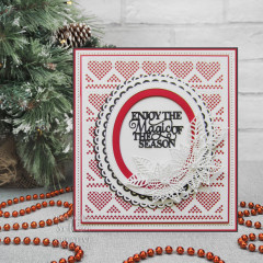 Craft Dies - Festive Heart Scalloped Border