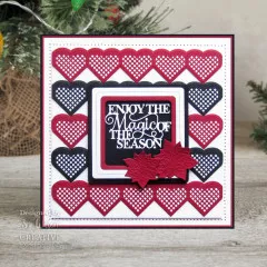 Craft Dies - Festive Heart Scalloped Border