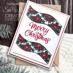 Craft Dies by Sue Wilson - Festive Poinsettia Ribbon Wave