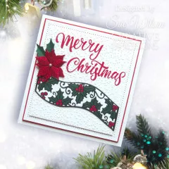 Craft Dies by Sue Wilson - Festive Holly Ribbon Wave