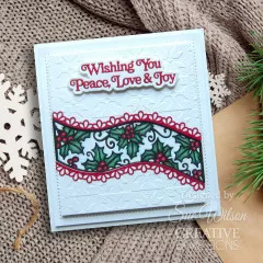 Craft Dies by Sue Wilson - Festive Holly Ribbon Wave