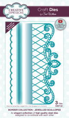 Craft Dies - Sue Wilson Jewelled Scalloped Border