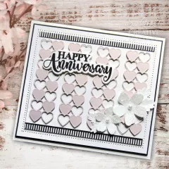 Craft Dies - Sue Wilson - Background Collection - Checkered Heart