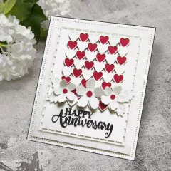 Craft Dies - Sue Wilson - Background Collection - Checkered Heart