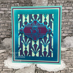 Metal Cutting Die - Art Deco Collection - Fan Background