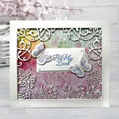 Craft Dies - Wings of Wonder Cherry Blossom Flower & Flourish Corner