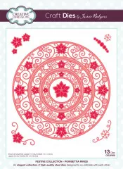 Craft Dies - Jamie Rodgers - Poinsettia Rings Craft Dies - Jamie Rodgers - Poinsettia Rings