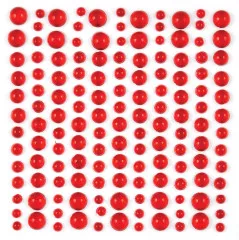 Craft Consortium Adhesive Dew Drops - Red