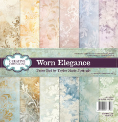 Taylor Made Journals - Worn Elegance - 8x8 Paper Pad