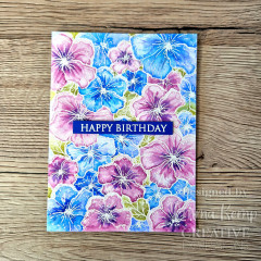 Background Stamp - Speckled Blooms