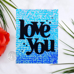 Hero Art Cling Stamp - From The Vault Spring - Script Bold Prints