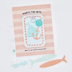 Hero Art Cling Stamp - Packed With Love - Wide Stripe Bold Print