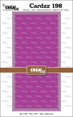 CREAlies Cardzz - Nr. 198 - Mini Slimline with Postage Stamp Border