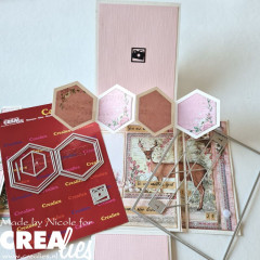 CREAlies Cardzz - Nr. 322 - Twist & Pop Panels & Concertina & Booklet Hexagon