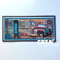 CREAlies Cardzz - Nr. 526 - Postage Stamp Frame Slimline Nicole