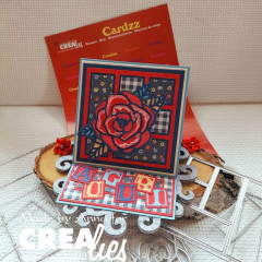 CREAlies Cardzz - Nr. 539 - (Double) Z-fold / Easel Card Square