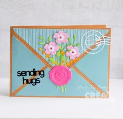 CREAlies Cardzz - Nr. 625 - Double Envelope Card Rectangle