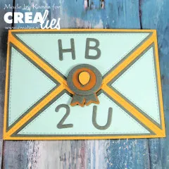 CREAlies Cardzz - Nr. 625 - Double Envelope Card Rectangle