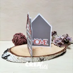 CREAlies Cardzz - Nr. 627 - Double Card House with Windows