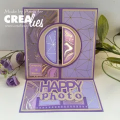 Crea-Nest-Lies XXL Stanze - Nr. 166 - Circles with Little Diagonal Stripes