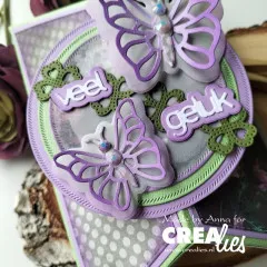 Crea-Nest-Lies XXL Stanze - Nr. 166 - Circles with Little Diagonal Stripes