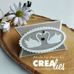 Crea-Nest-Lies XXL Stanze - Nr. 172 - Oval mit Briefmarkenrand