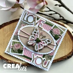 Crea-Nest-Lies XXL Stanze - Nr. 172 - Oval mit Briefmarkenrand