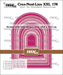 Crea-Nest-Lies XXL Stanze - Nr. 176 - Arches with Little Stripes