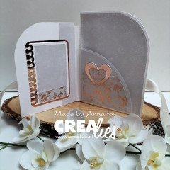 Crea-Nest-Lies XXL Stanze - Nr. 179 - Rectangle with One Rounded Corner and Little Stripes