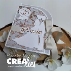 Crea-Nest-Lies XXL Stanze - Nr. 179 - Rectangle with One Rounded Corner and Little Stripes