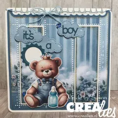 Crea-Nest-Lies XXL Stanze - Nr. 181 - Cloud with Stitchline